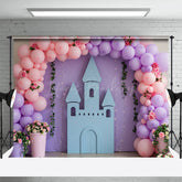 Lofaris Boho Sweet Floral Balloon Castle Wedding Backdrop